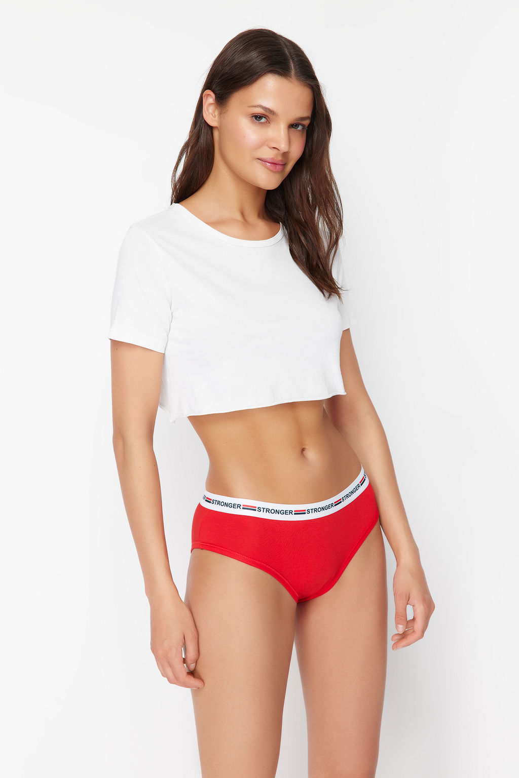 Trendyolmilla Cok Renkli 3lu Paket Pamuklu Slogan Lastik Detayl? Hipster Orme Kulot THMSS24KU00036 фото 5