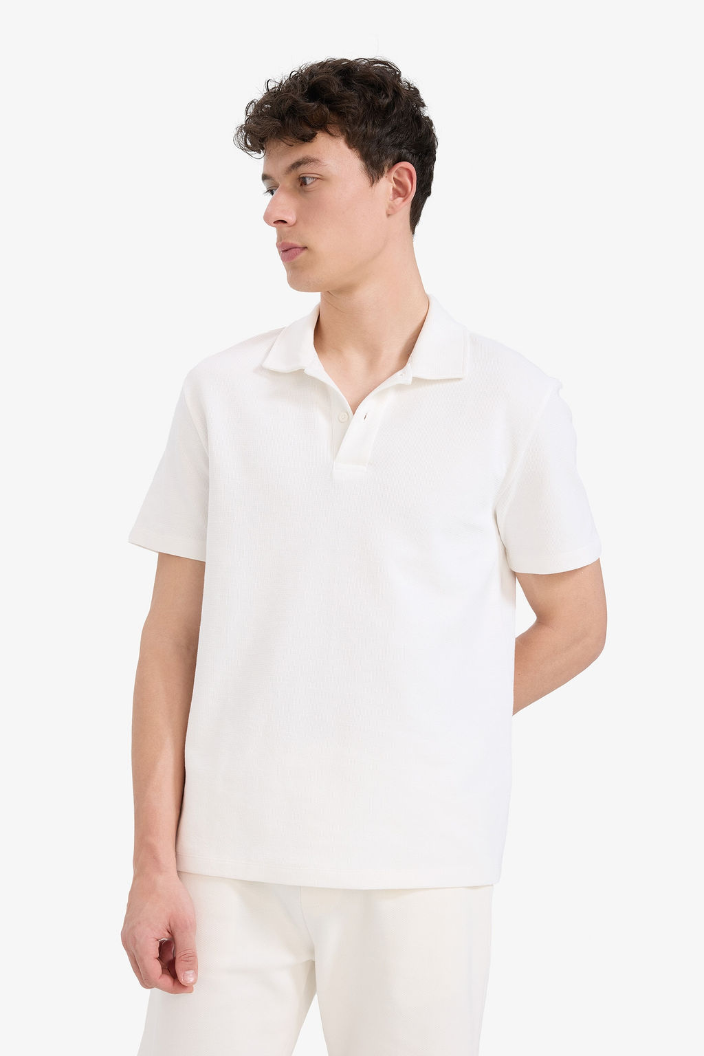 New Regular Fit Basic Ti__rt - Defacto фото 3