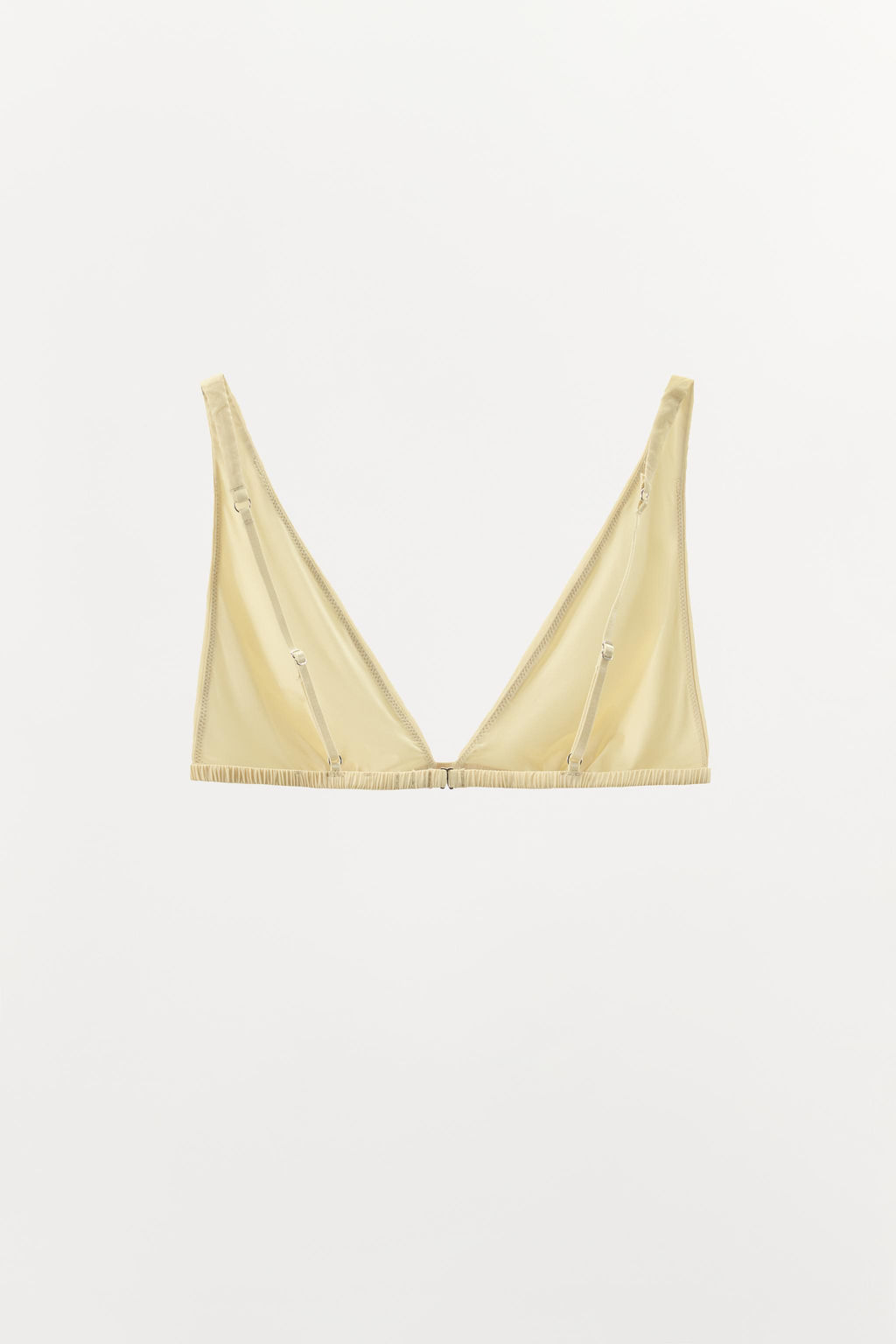 SUJETADOR TRIANGULAR MEZCLA SEDA / Amarillo - Zara фото 6