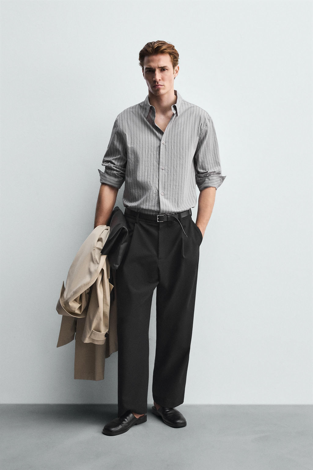 STRIPED TEXTURED SHIRT