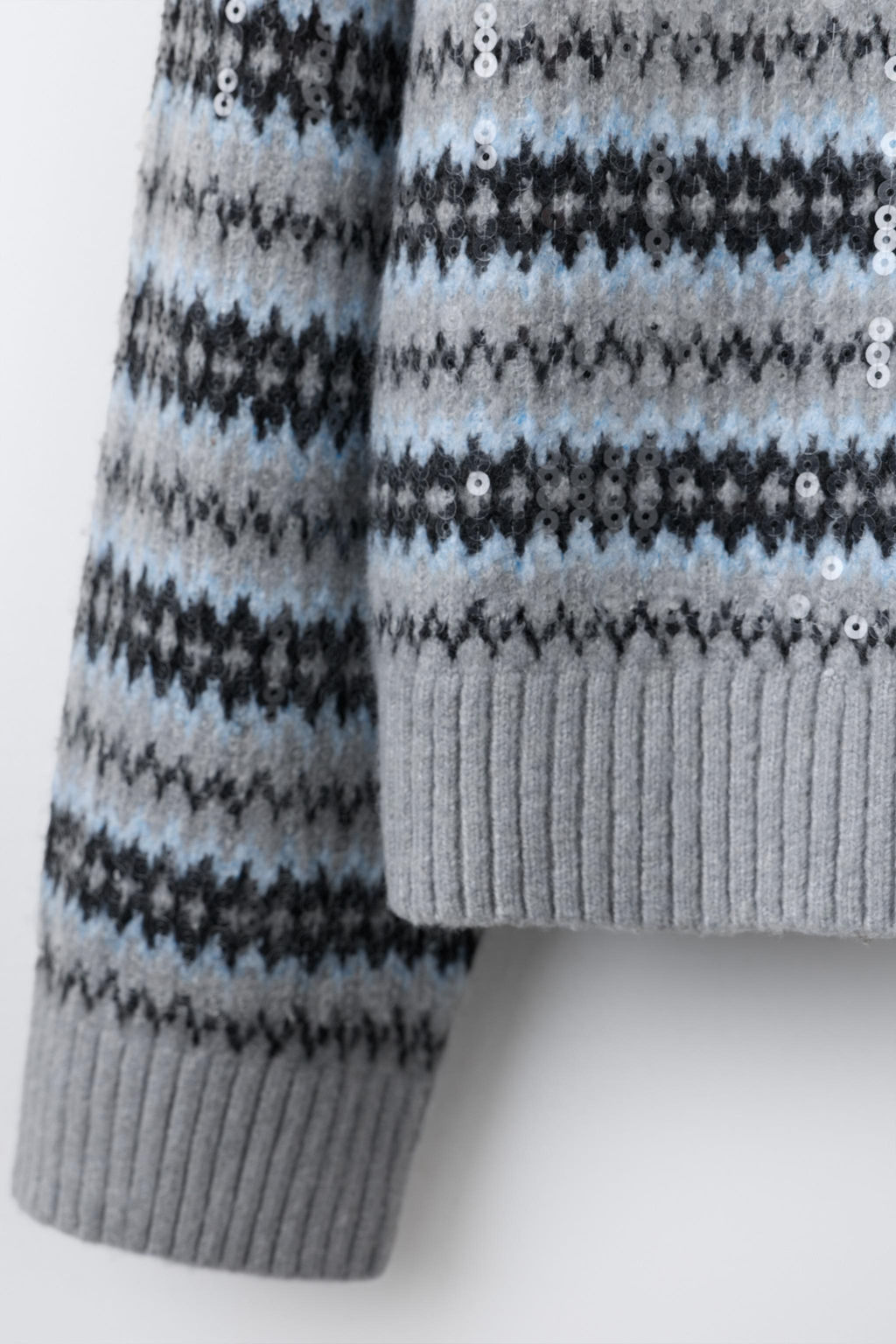 JACQUARD SEQUIN KNIT JUMPER - Zara фото 4