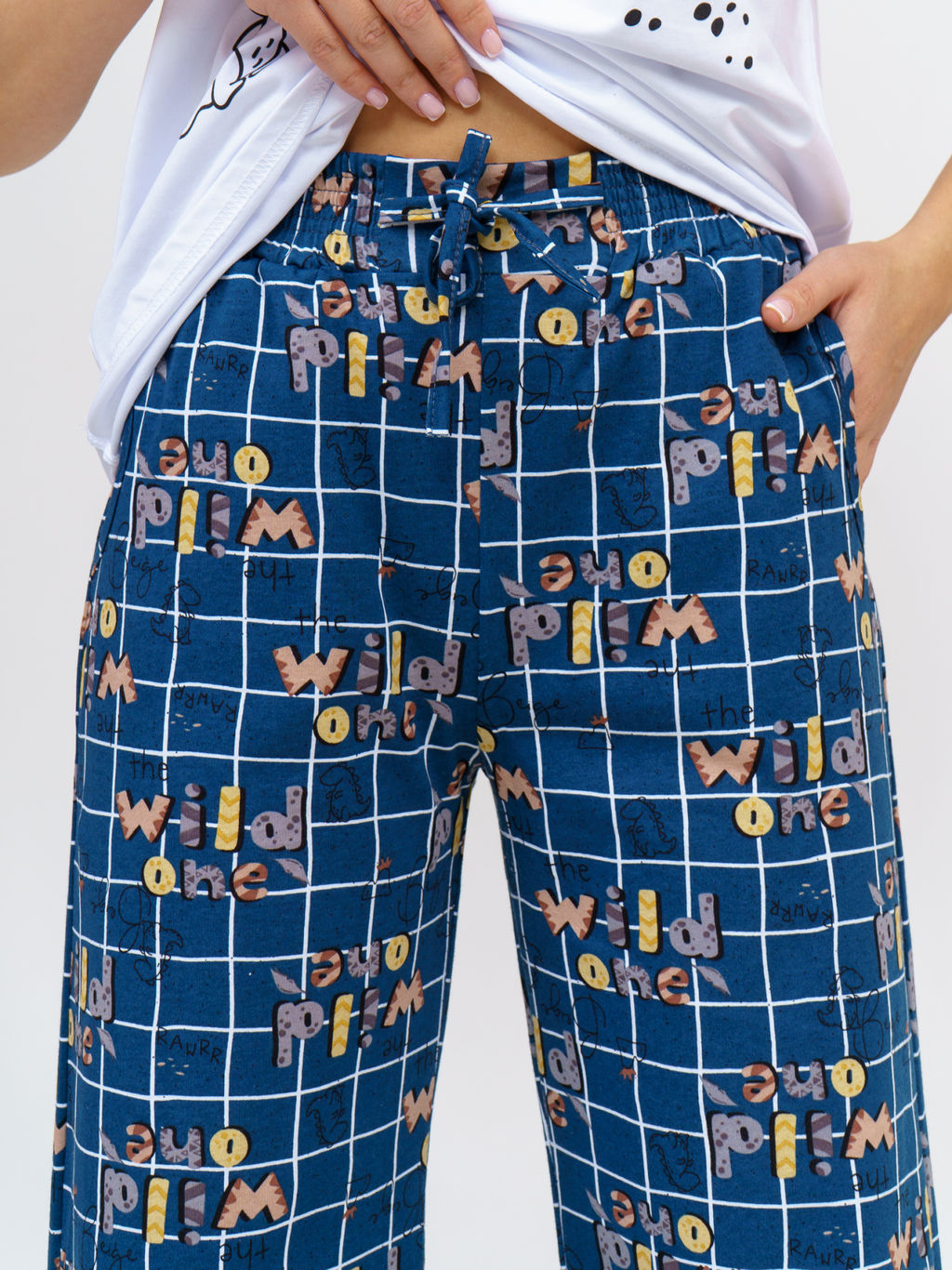 926 Пижама "Клетка/индиго"