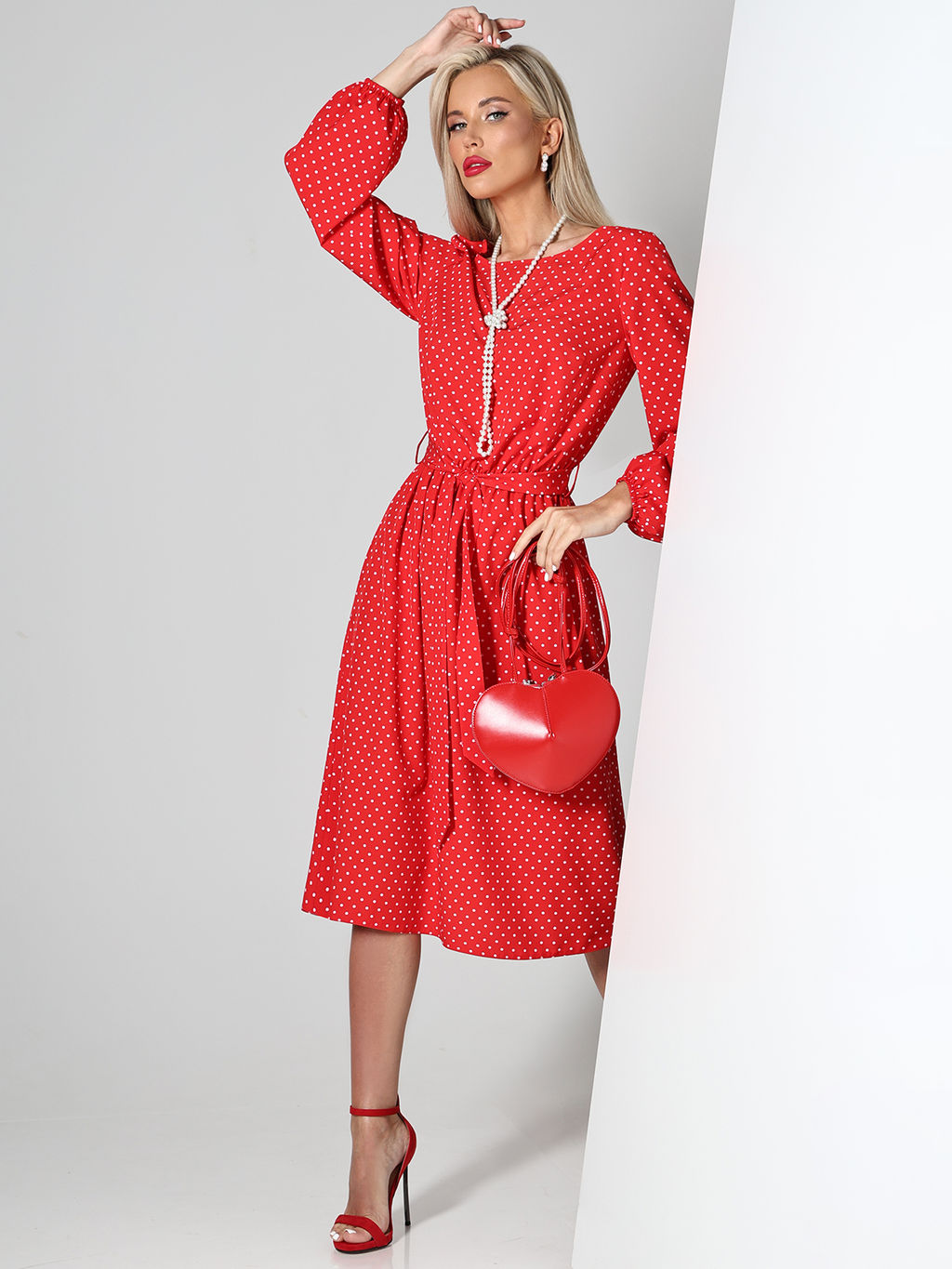 Платье Ставка на женственность, рэд - Dstrend фото 3