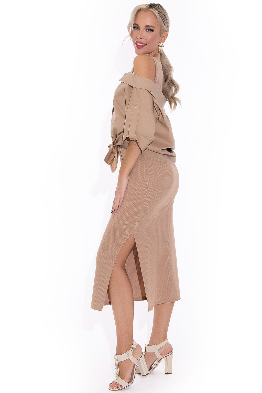 Платье Морской бриз (бежевый) - Эльза фото 6