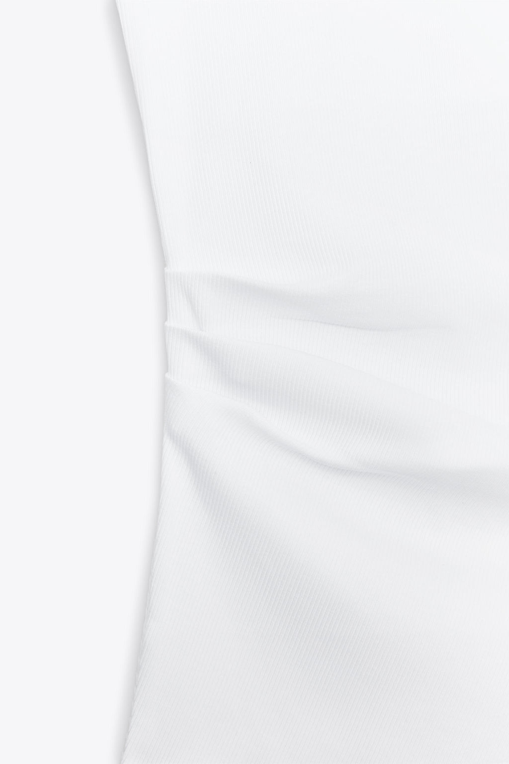 RIBBED DRAPED TOP - Zara фото 5