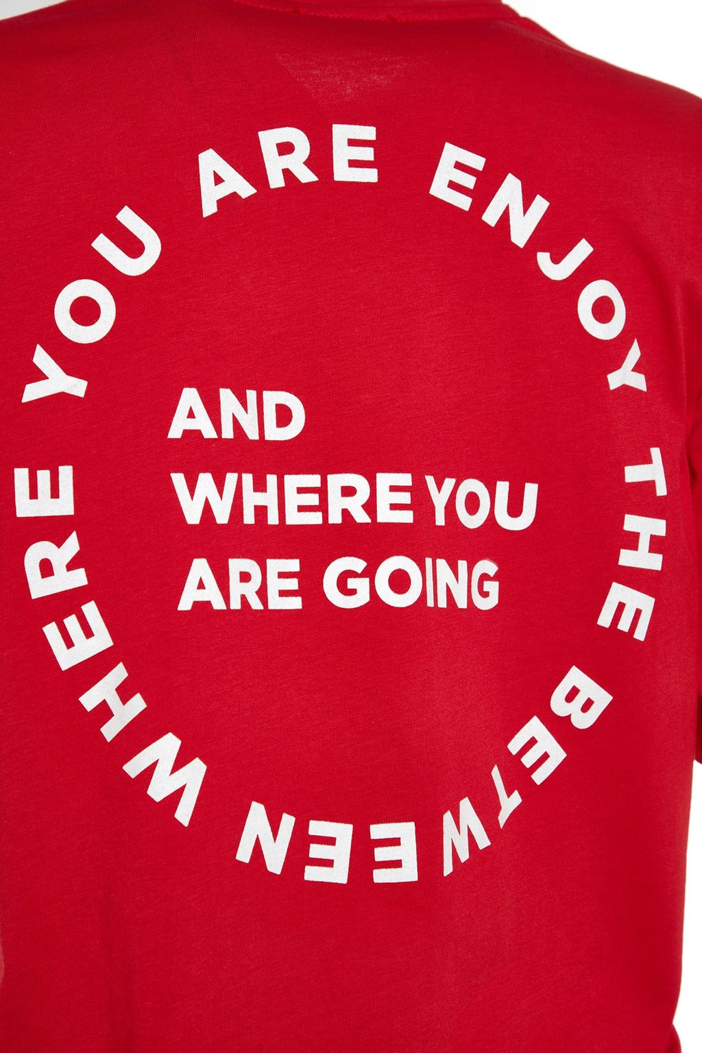 TRENDYOLMILLA Beyaz %100 Pamuk S?rt Bask?l? Buzgulu Oversize/Genis Kesim Bisiklet Yaka T-Shirt TWOSS23TS00150  фото 22