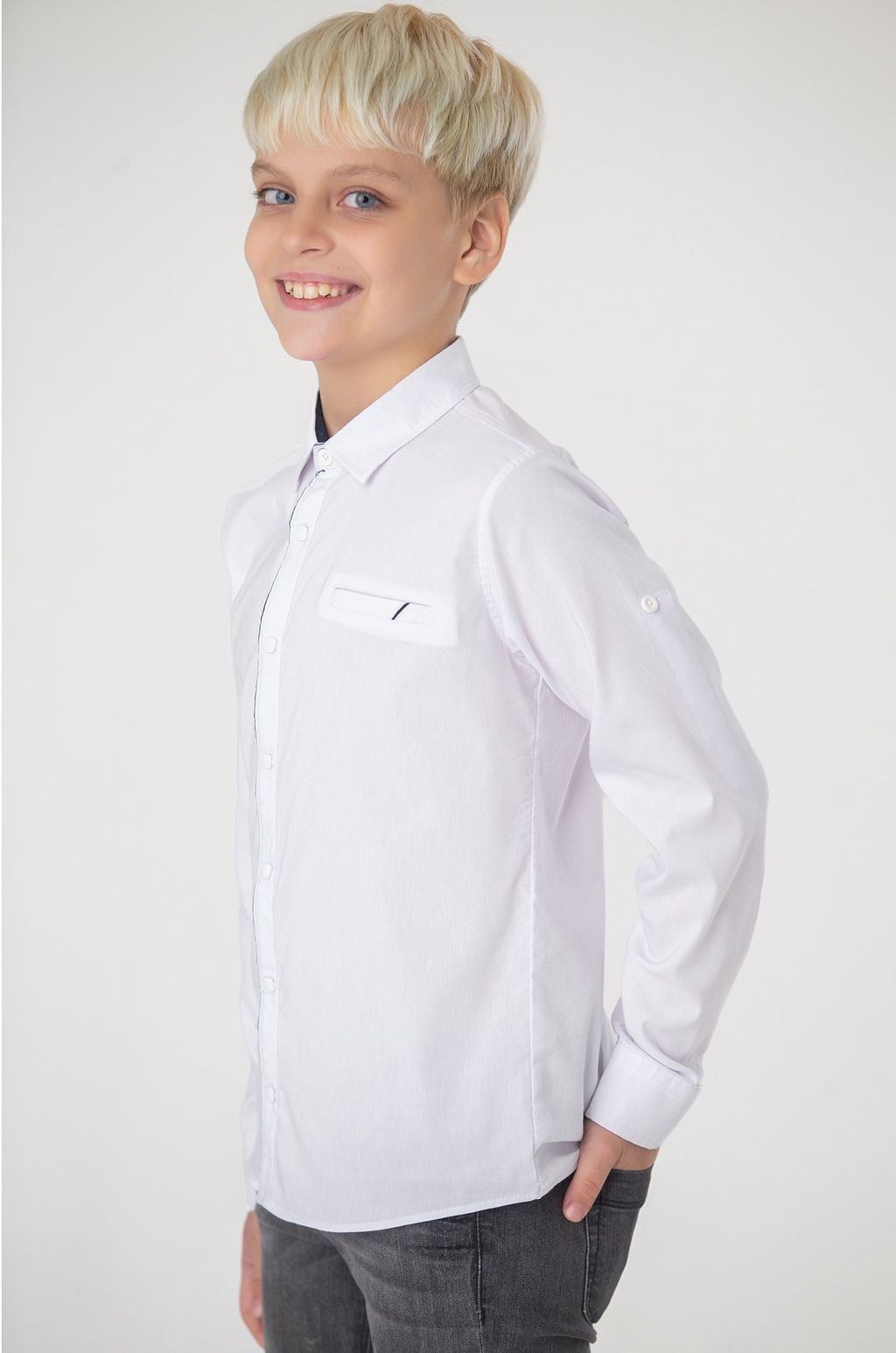 Рубашка для мальчика на кнопках Happy Fox