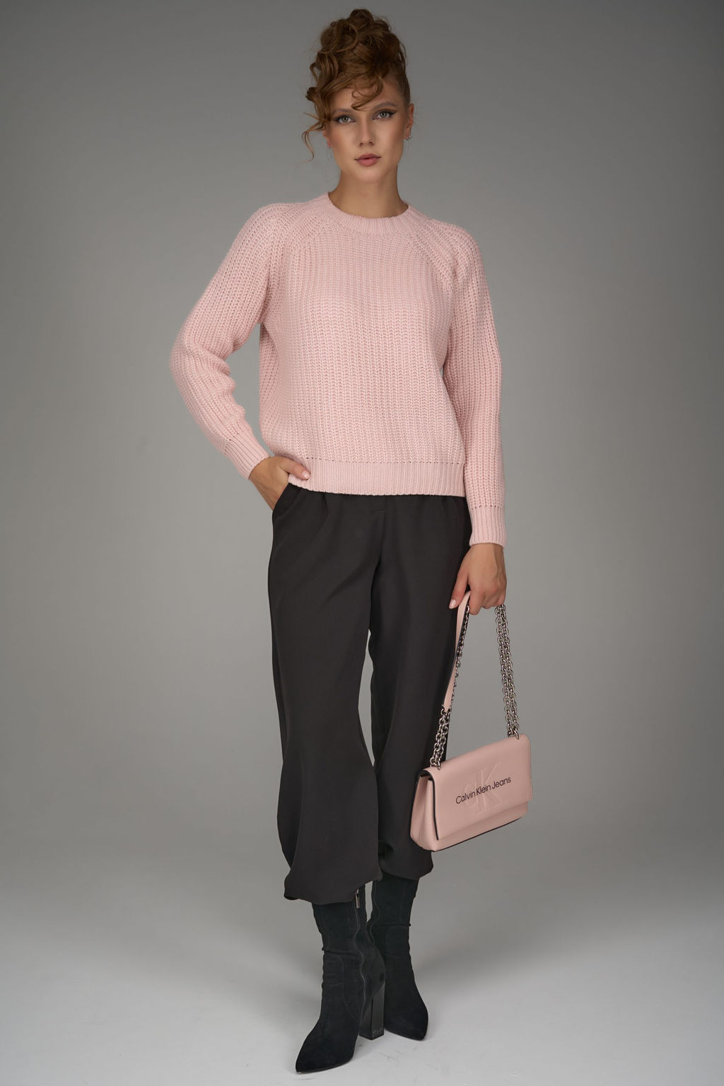 Свитер Наоми (пудра) - Эльза фото 6