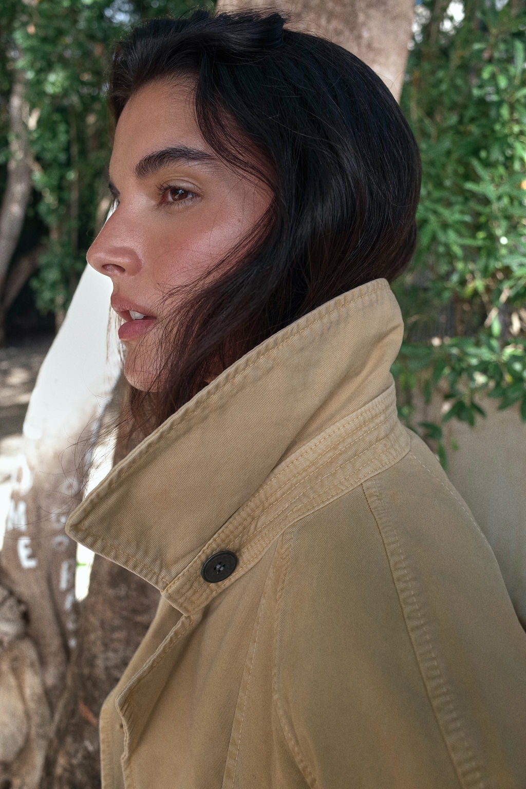 TRENCH CORTA EFECTO LAVADO / Tostado - Zara фото 3