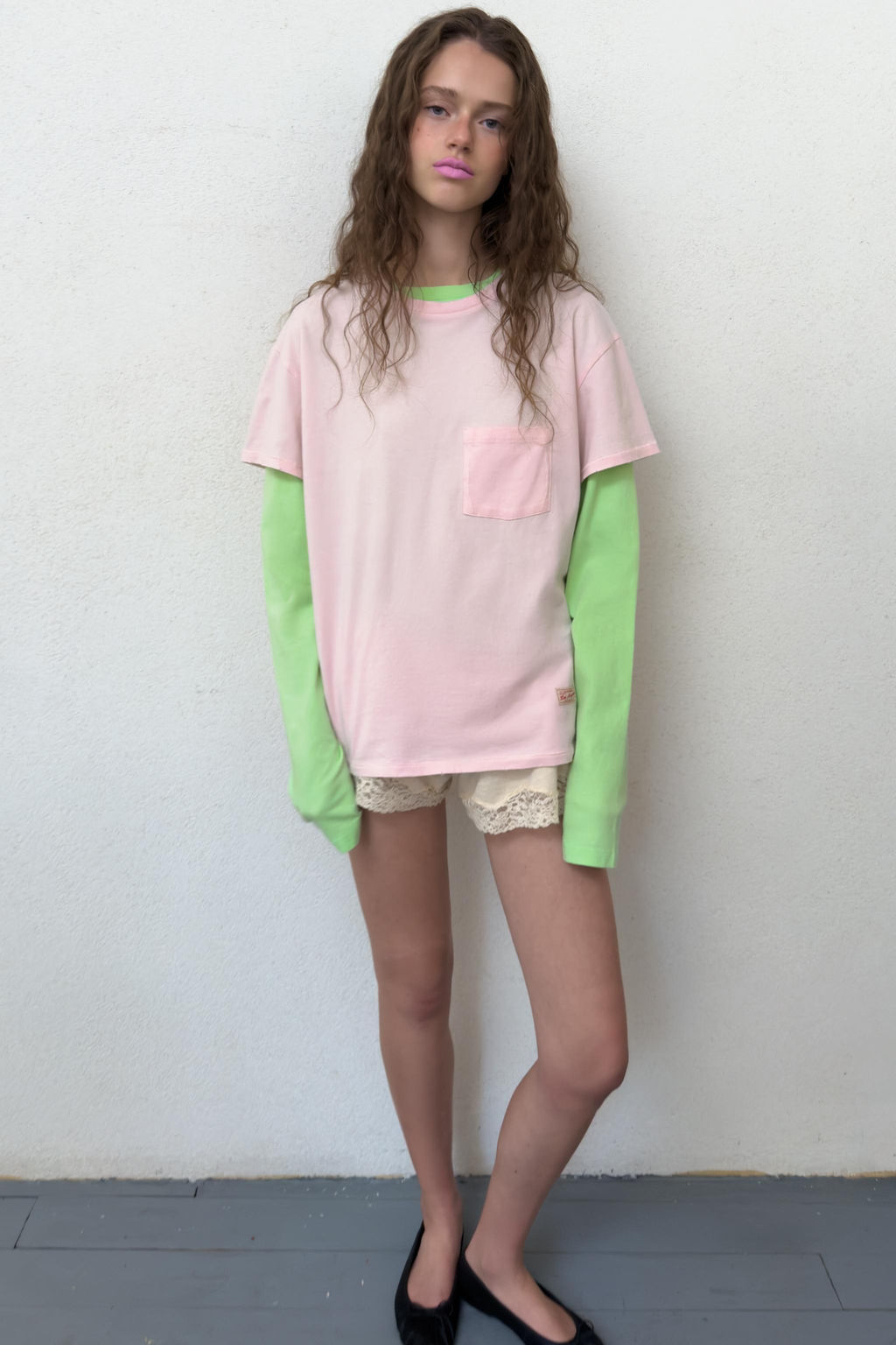 CAMISETA OVERSIZE BOLSILLO / Rosa - Zara фото 5