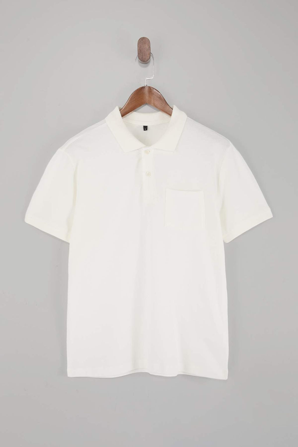 Ekru Regular/Rahat %100 Pamuk Tek Cepli Polo Yaka T-shirt TMNSS26PO00018