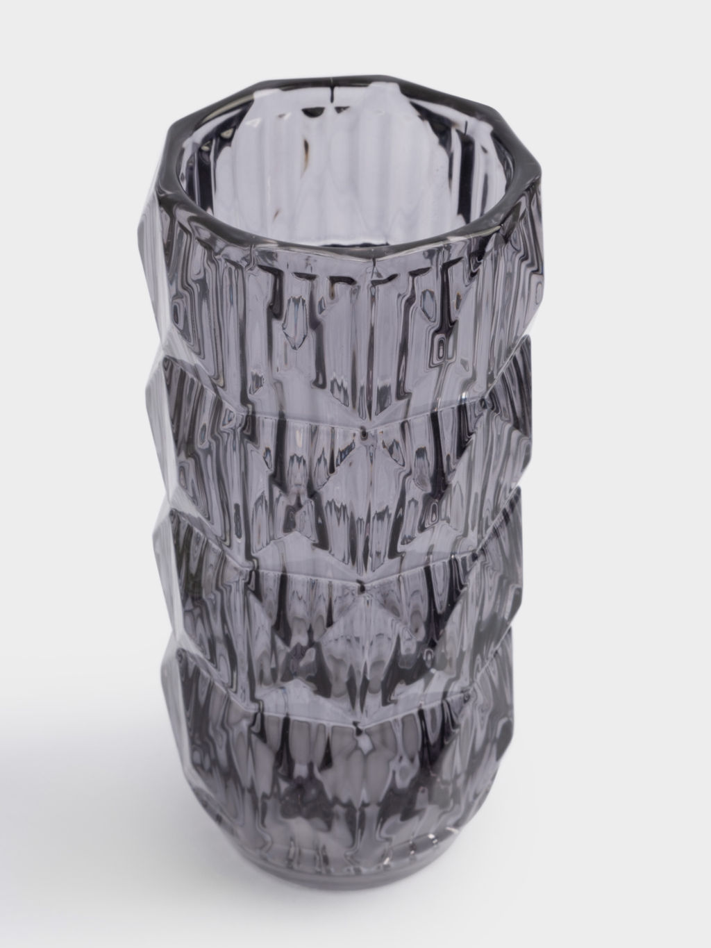 Ваза для цветов, 23 см, стекло, серая, Сanto - Anna lafarg фото 7