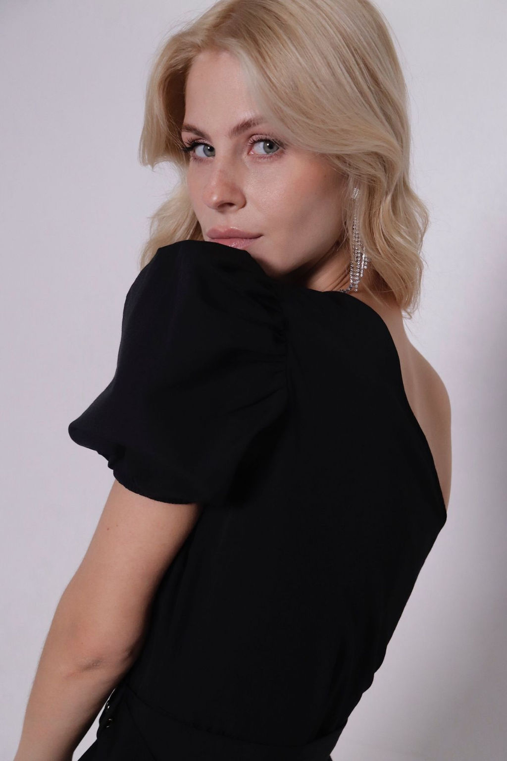 Платье чёрное асимметричное - Martichelli фото 18