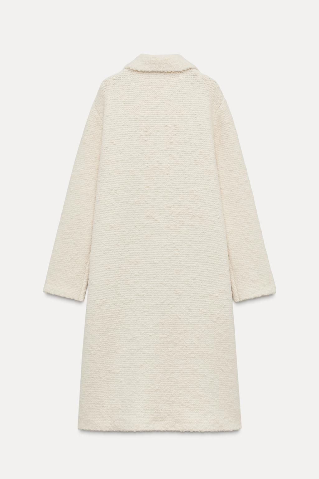 WOOL BLEND KNIT COAT - Zara фото 7