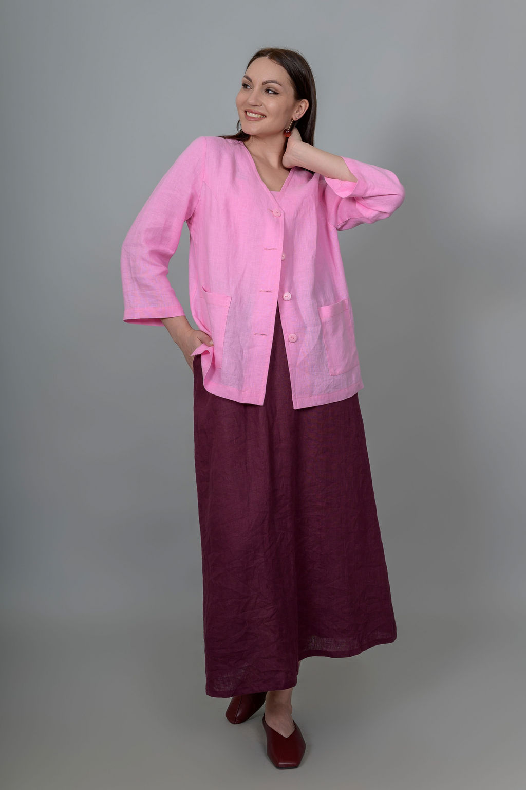 Лен 100% Юбка