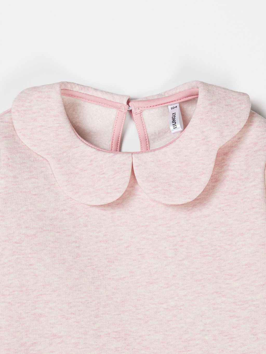 Свитшот Розовый меланж утепленный - Bungly фото 3