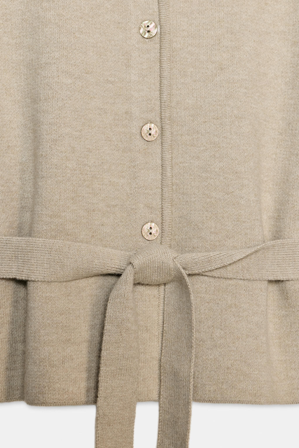 CARDIGAN WITH BELT AND SHORT SLEEVES - Zara фото 12