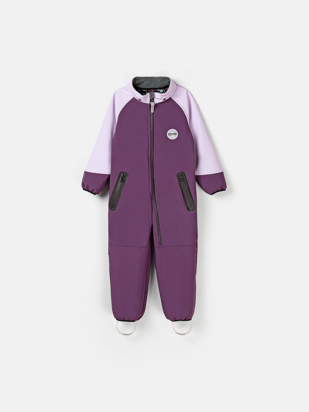 Комбинезон Колор блок Softshell демисезонный Слива - Bungly фото 4