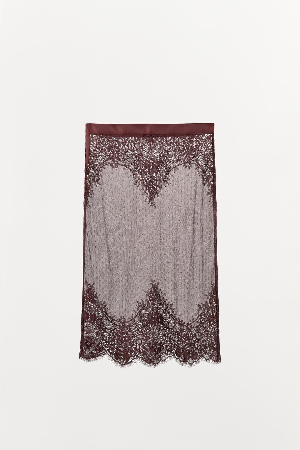 LACE MIDI SKIRT - Zara фото 3