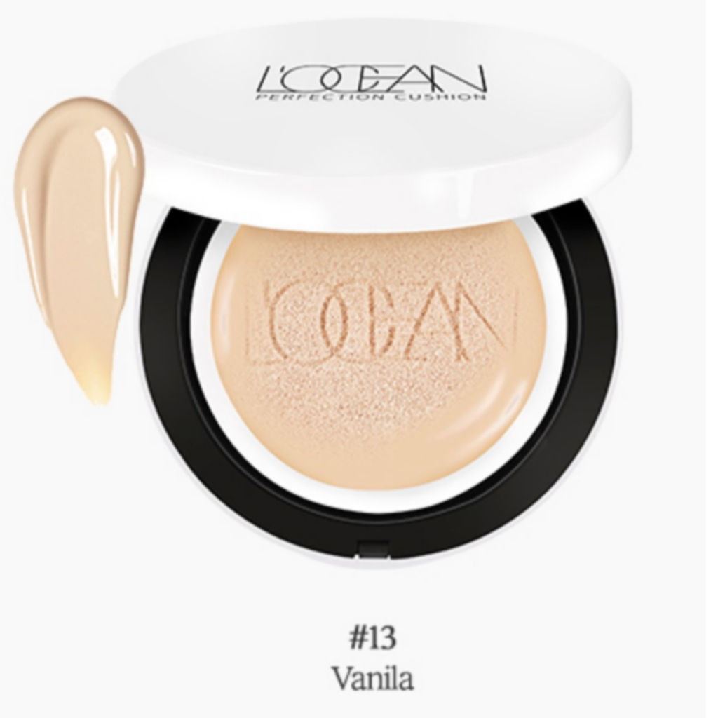Locean Тональный кушон для лица / Perfection Cushion Pact SPF50 PA+++ #13, Vanila, 25 г