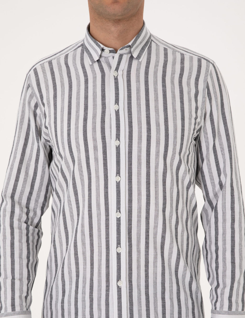 Siyah Regular Fit Uzun Kollu G_mlek - Pierre cardin фото 6