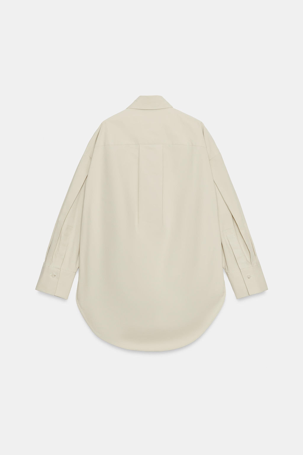 CAMISA OVERSIZE ZW COLLECTION LIMITED EDITION / Beige claro - Zara фото 7