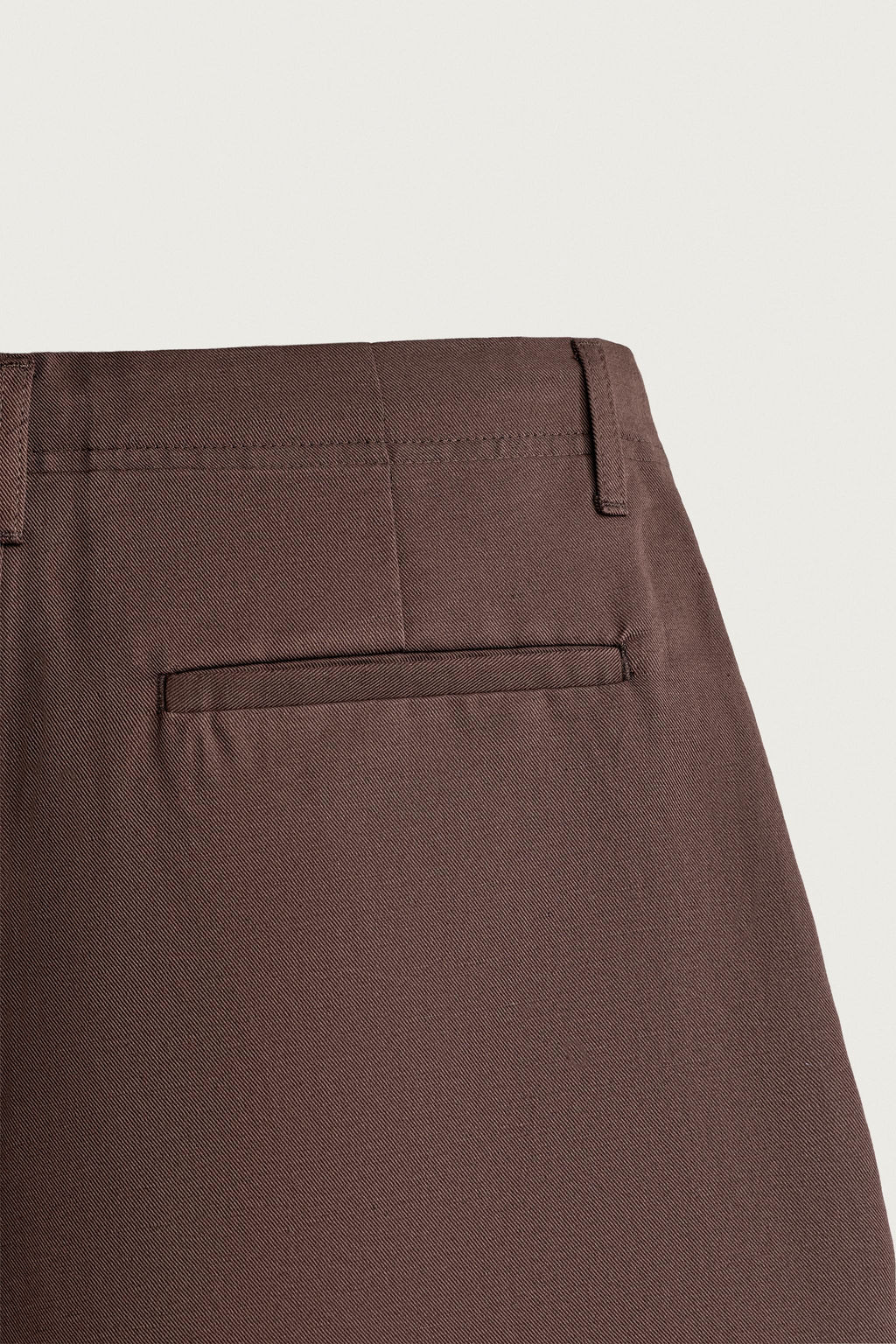BERMUDA RELAXED FIT LINO - ALGOD?N PLIEGUES / Marr?n - Zara фото 6