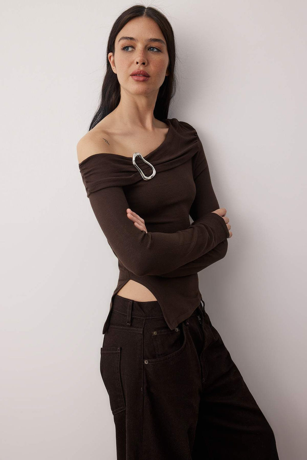 Kahverengi Orme Bluz TWOAW26BZ00121