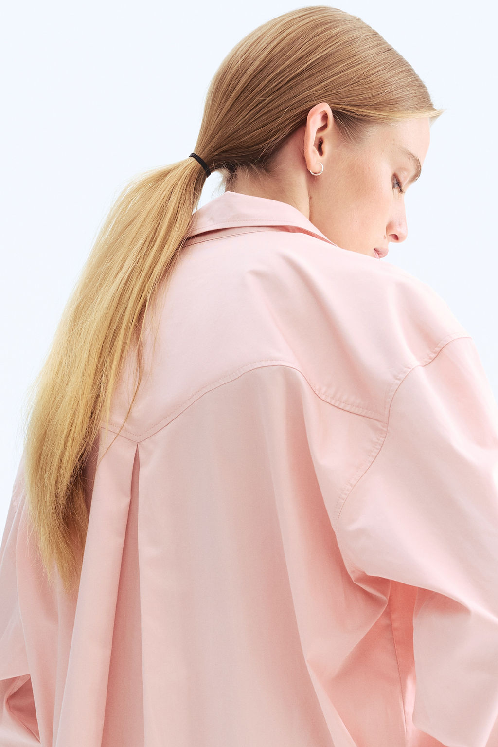 Camisa oversize en popelina de algod?n - H&m фото 6