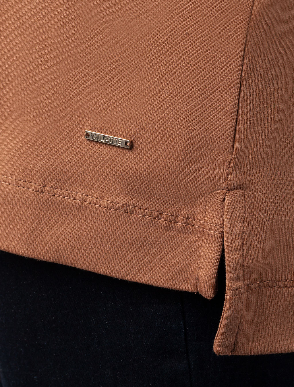 VILATTE / Джемпер из премиального хлопка с эластаном  фото 3