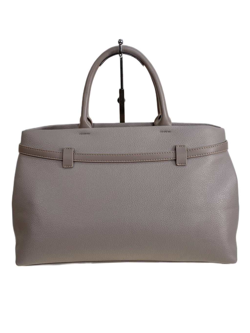 Женская сумка из искусственной кожи, цвет серо-бежевый - Greta фото 2