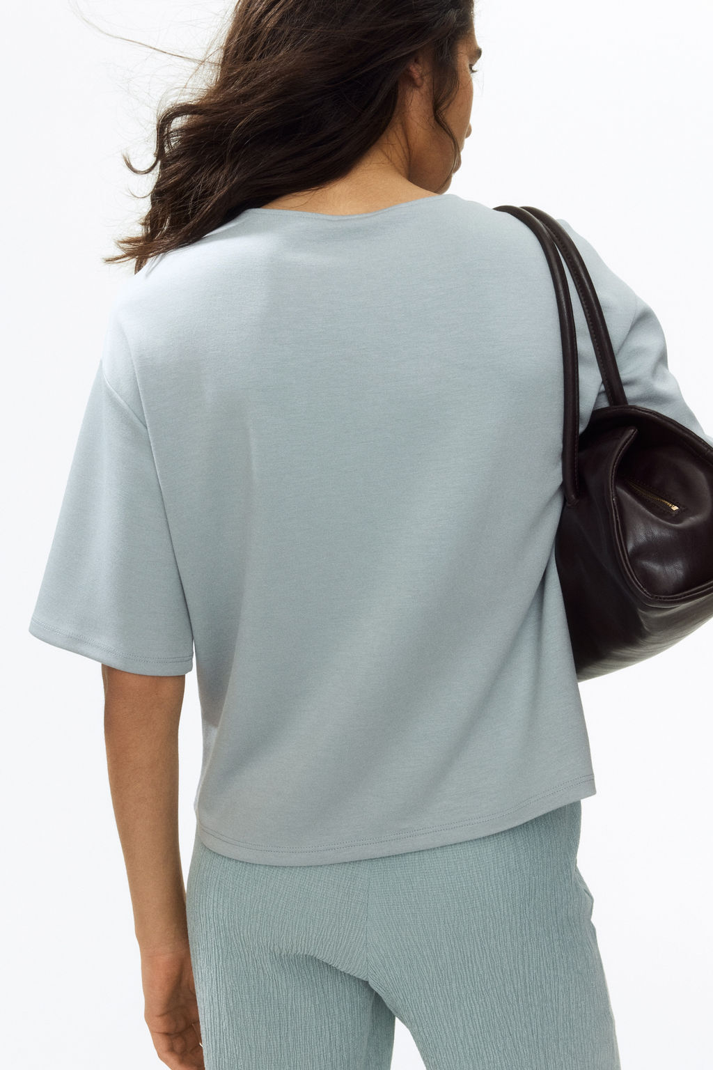 Top boxy en punto - H&m фото 6