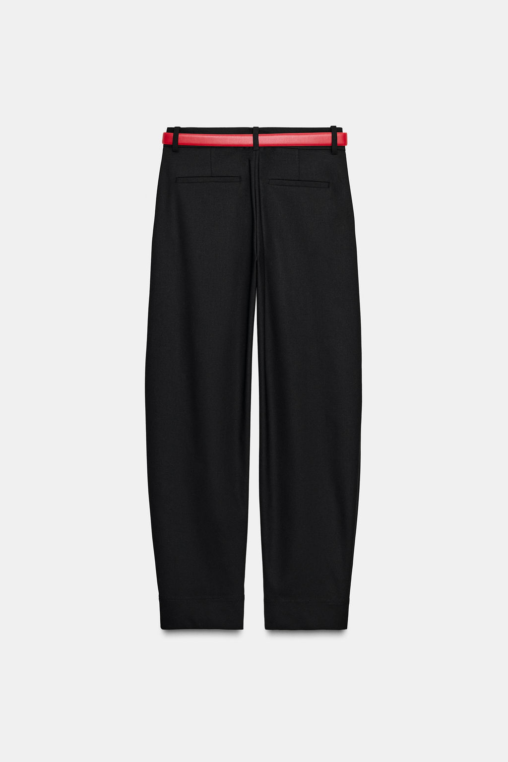 STRAIGHT-LEG TROUSERS WITH BELT - Zara фото 5