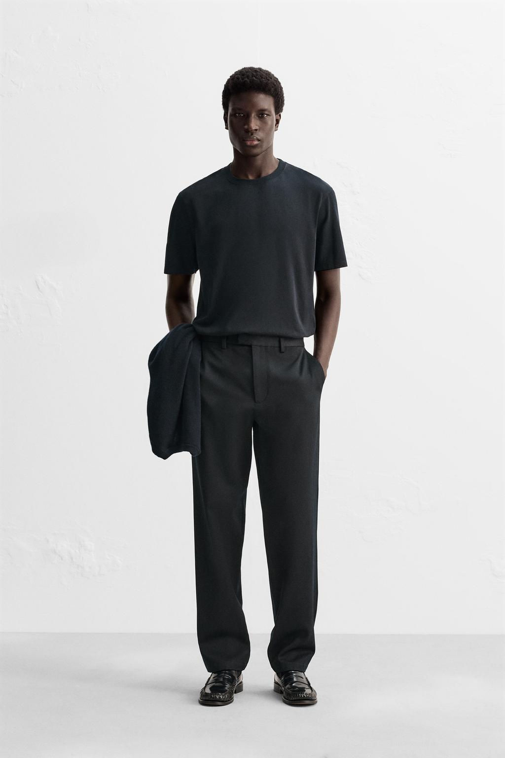 COTTON - WOOL TROUSERS - Zara фото 11