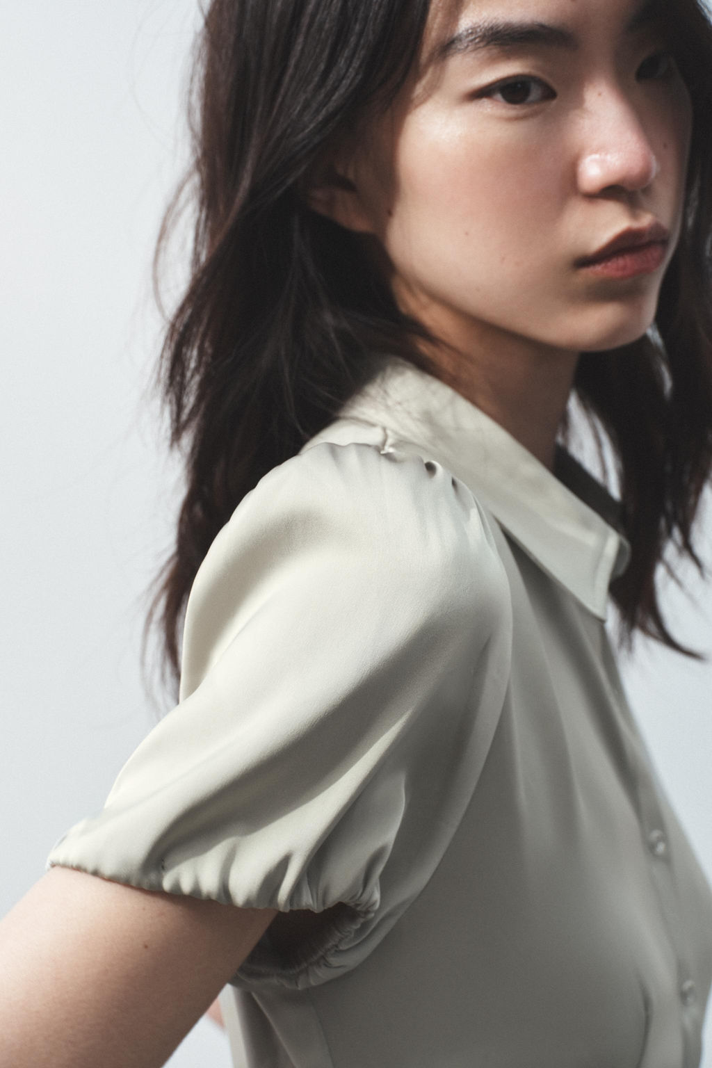 CAMISA SATINADA / Verdoso - Zara фото 4
