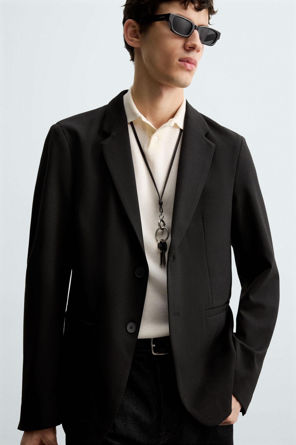 BLAZER SLIM FIT CONFORT / Negro