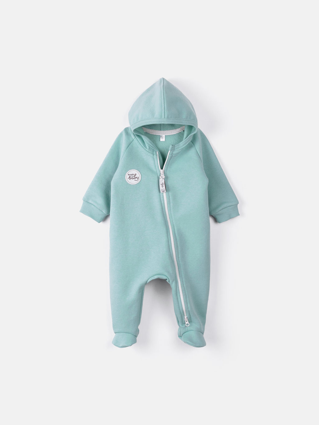 Комбинезон с капюшоном и закрытой ножкой "Бриз" утепленный 0+