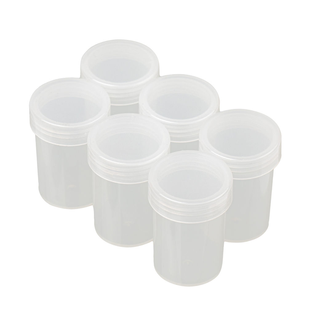 Gamma Туба T-025 пластик d 3 см x 4 см 6 шт прозрачная