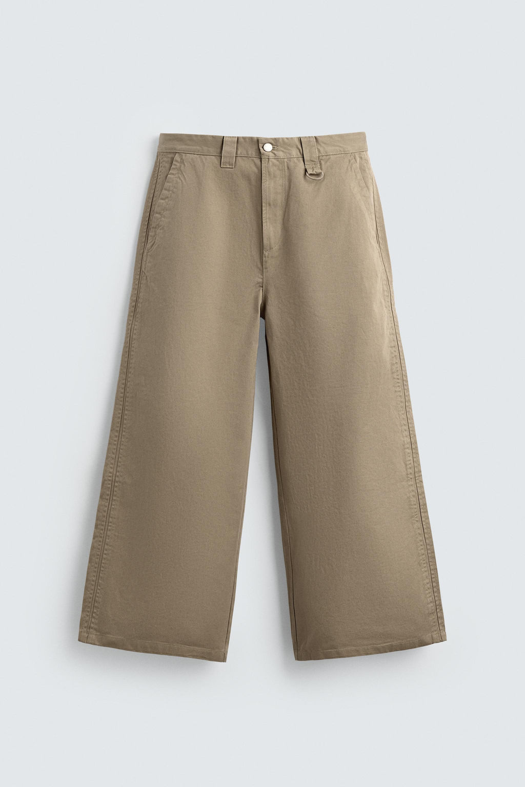 WIDE BAGGY FIT CHINO TROUSERS - Zara фото 6
