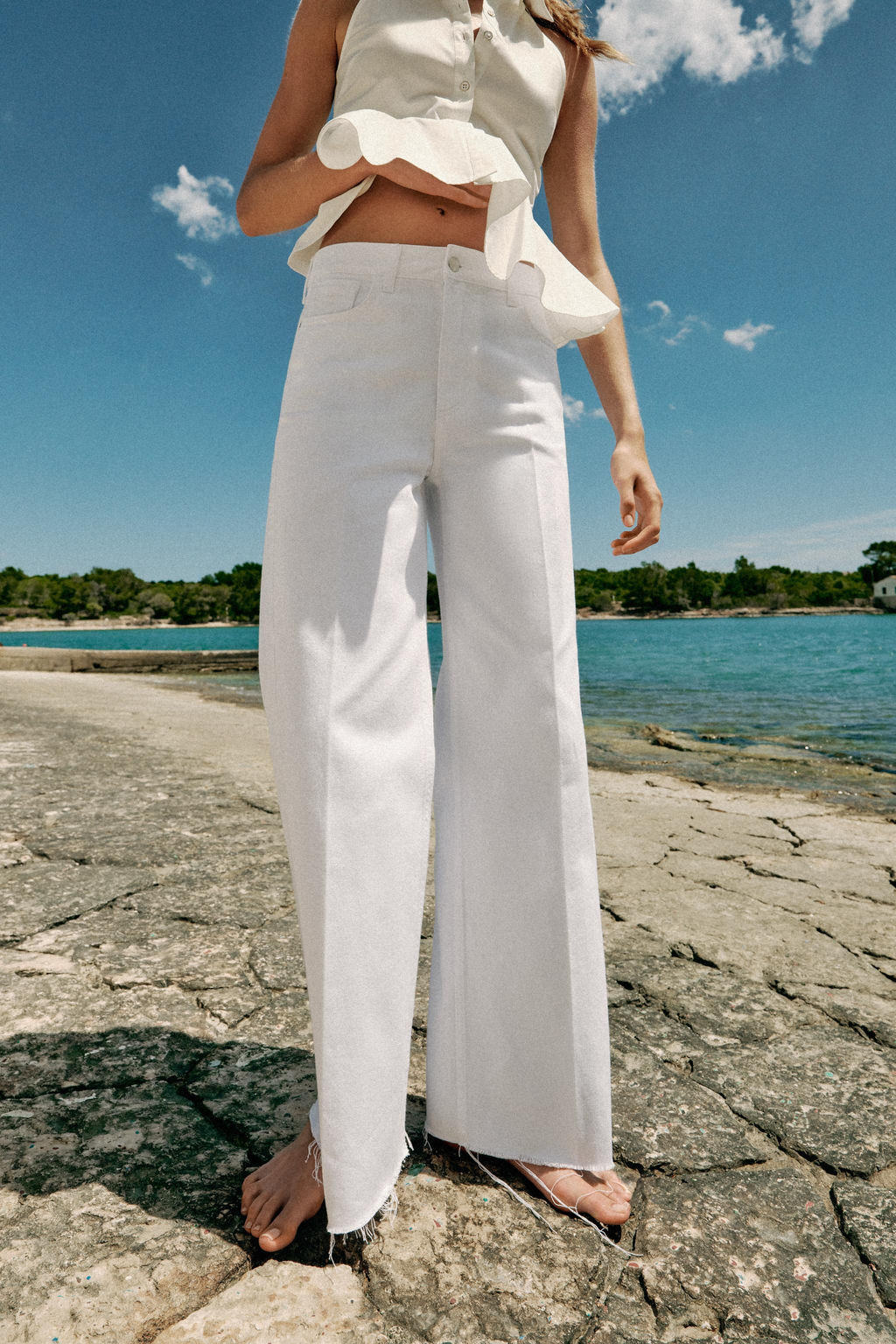 JEANS Z1975 STRAIGHT TIRO MEDIO / Blanco