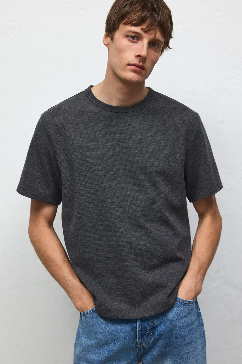 Camiseta gofrada Regular Fit - H&m фото 5