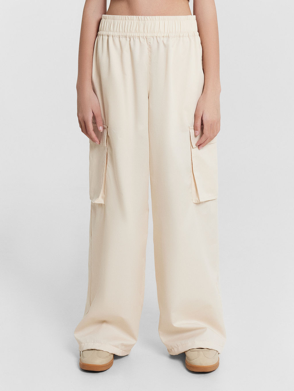 Брюки карго для девочек кремовые - Mark formelle фото 2