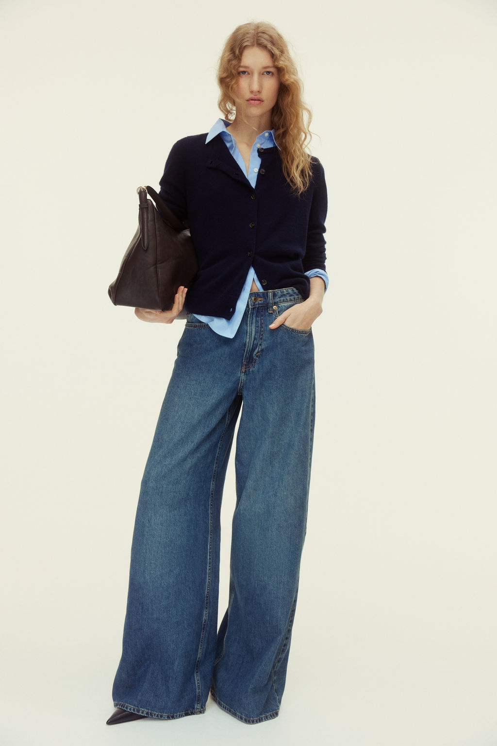 Wide High Waist Jeans - H&m фото 5
