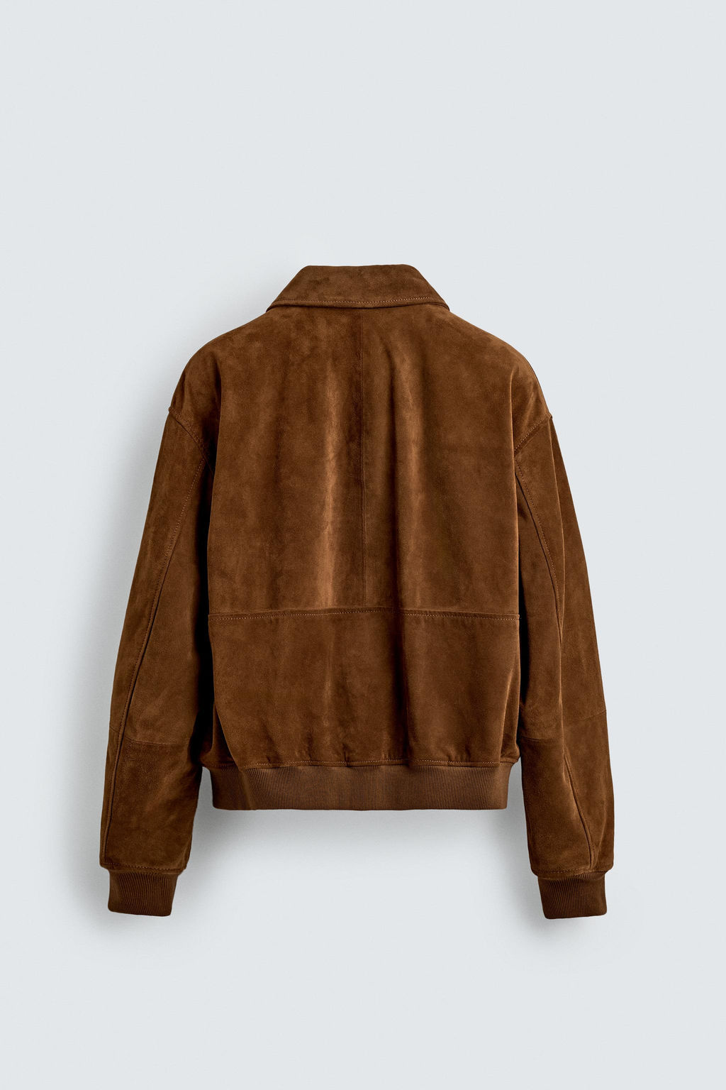 CROPPED FIT SUEDE LEATHER JACKET AARON LEVINE X ZARA фото 16