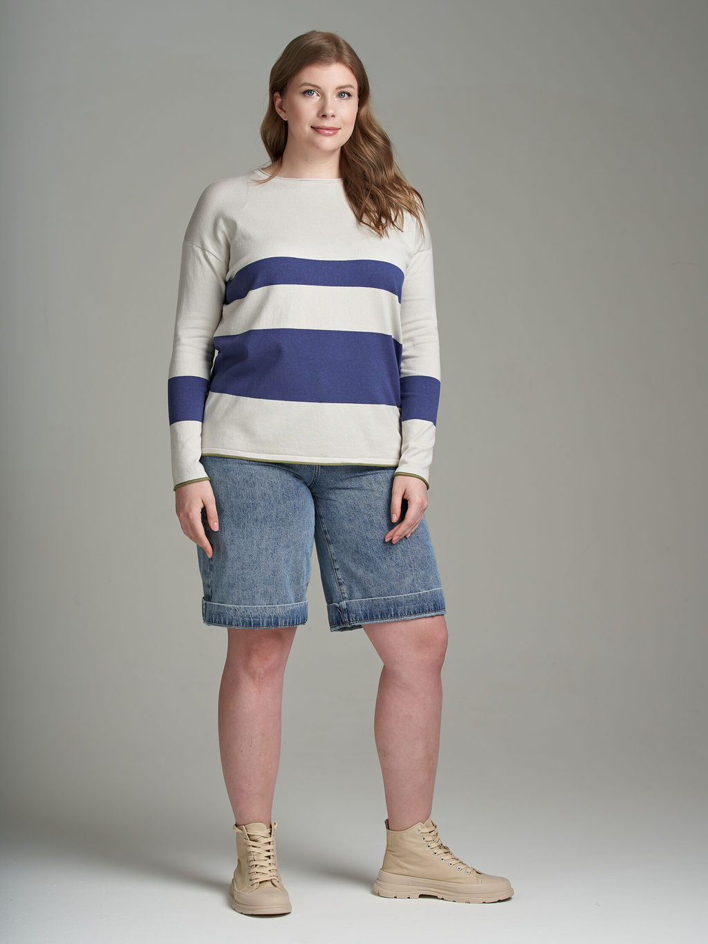 ДЖЕМПЕР OVERSIZE ИЗ НАТУРАЛЬНОЙ ПРЯЖИ