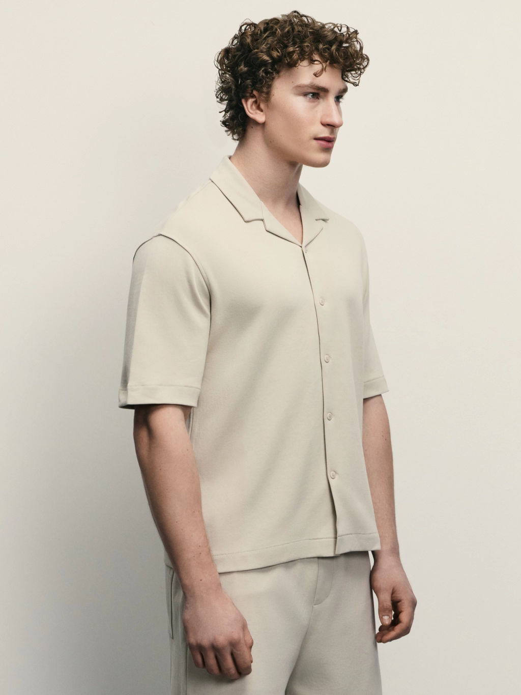 Рубашка из хлопка интерлок / Zarina  фото 4