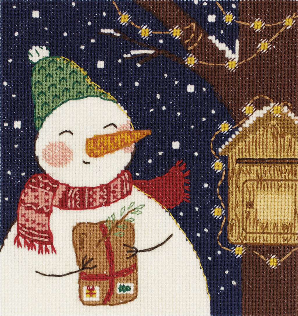 Набор для вышивания PANNA OT-7450 Открытка. Лесная почта  11.5 х 12 см