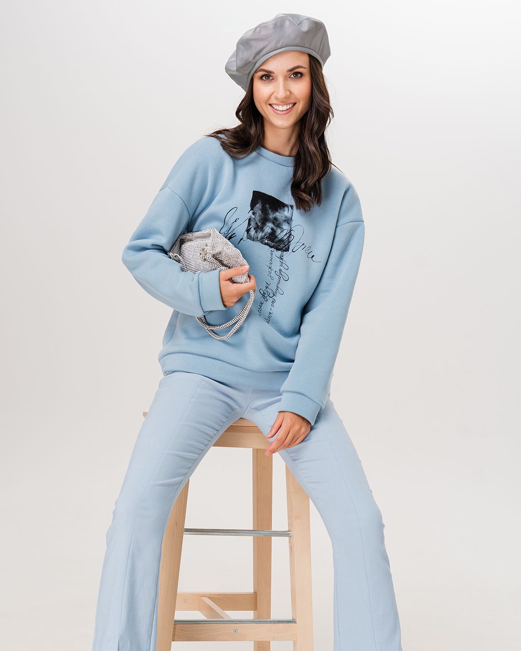 Свитшот с начёсом и шёлкографией SDP003 - Sahar art lab фото 10