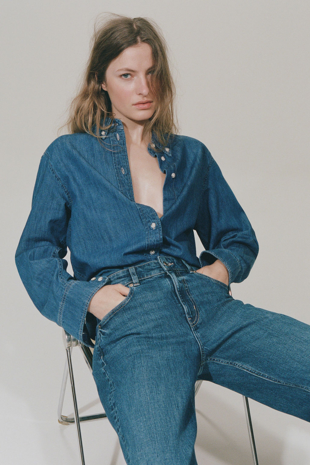 Wide High Waist Jeans - H&m фото 18