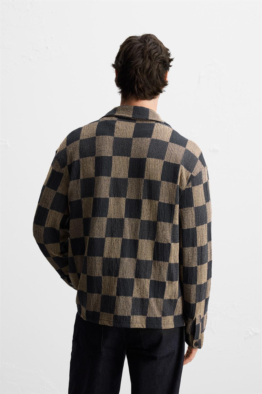 CHECK KNIT SHIRT - Zara фото 4